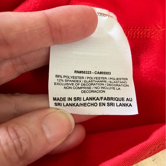 Nike Pro Women's Red Stretch Long Sleeve 1/2 Zip Collared Athletic Shirt Size L - Picture 6 of 10